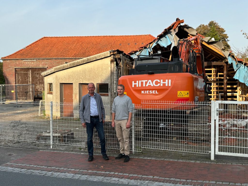 Abbruch von Schnee in Hooksiel